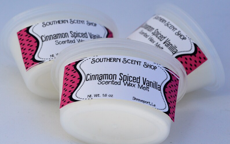 Wax Tart Parasoy Wax Melt Wickless Scented Wax Melt Cinnamon Spiced Vanilla Strongly Scented Wax Melts Oval Scent Shot