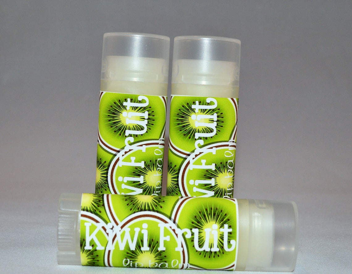 Kiwi Fruit Lip Balm Kiwi Lip Balm Flavored Lip Butter Etsy