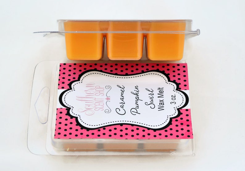 Caramel Pumpkin Swirl Wax Melts Fall Scents Wax Tarts Home Etsy