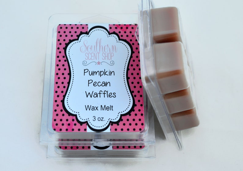 Pumpkin Pecan Waffles Wax Melt Scented Tart Melts Wax Warmer Gifts For Her Clamshell Melts Housewarming Gift Fragrance Gift