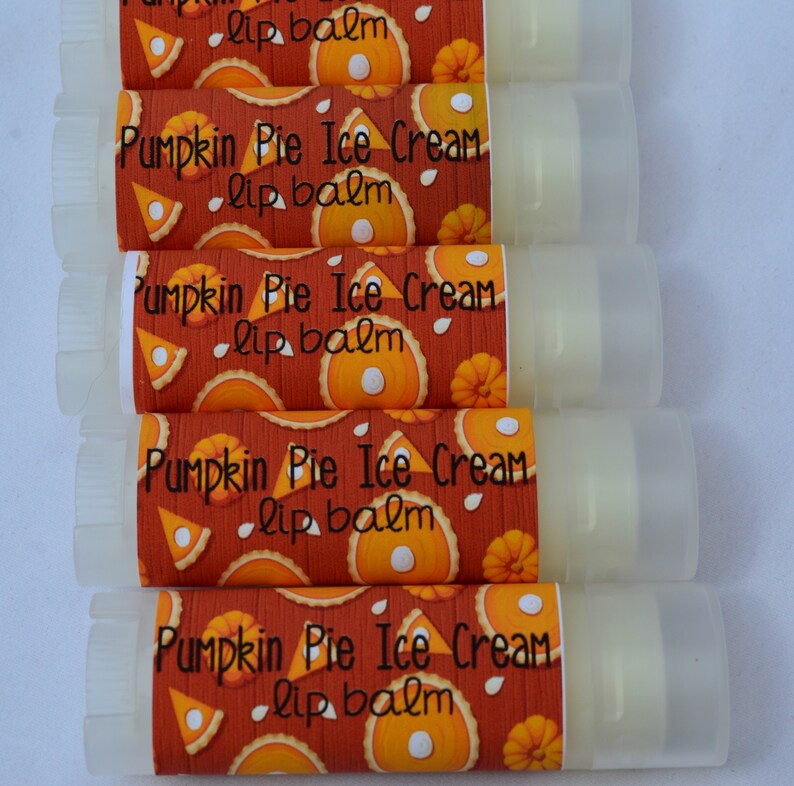 Fall Lip Balm Pumpkin Pie Ice Cream Pumpkin Lip Balm Unique Etsy