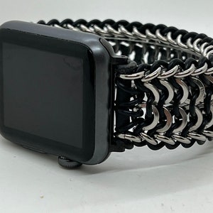 Loki-Chain maille watch band, Steel, for Apple iWatch and Samsung Galaxy
