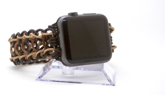 Eshu-Chain maille Apple watch band, Bronze