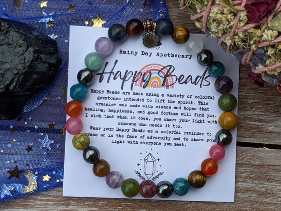 7 Chakra Healing Crystal Elastic Bracelet - 6mm Beads