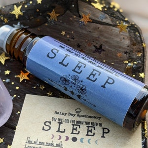 Sleep Roller Oil | Sweet Dreams | Amethyst Gemstone Infused | 10 mL |