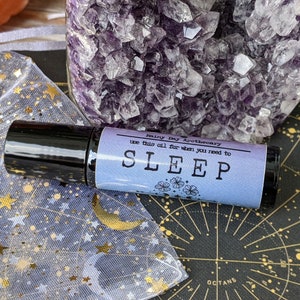 Sleep Roller Oil | Sweet Dreams | Amethyst Gemstone Infused | 10 mL |
