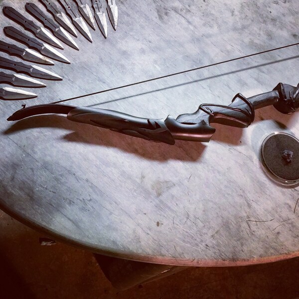 The Nightingale Bow - Assassin's Bow - Skyrim Inspired Recurve Bow - FULLY FUNCTIONAL - Larp - Cosplay