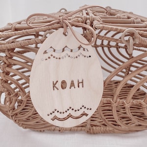 Easter Basket Tag Cut Out Scandi Design