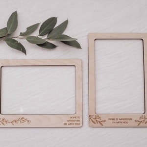 Photo Frame Magnet Personalised Wood