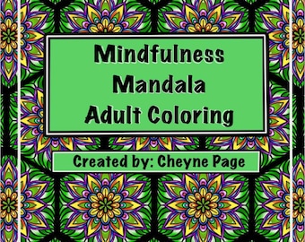 Calming Mandala Coloring Book for Stress & Anxiety Relief | Printable 47 Pages | Mindfulness Art for Adults
