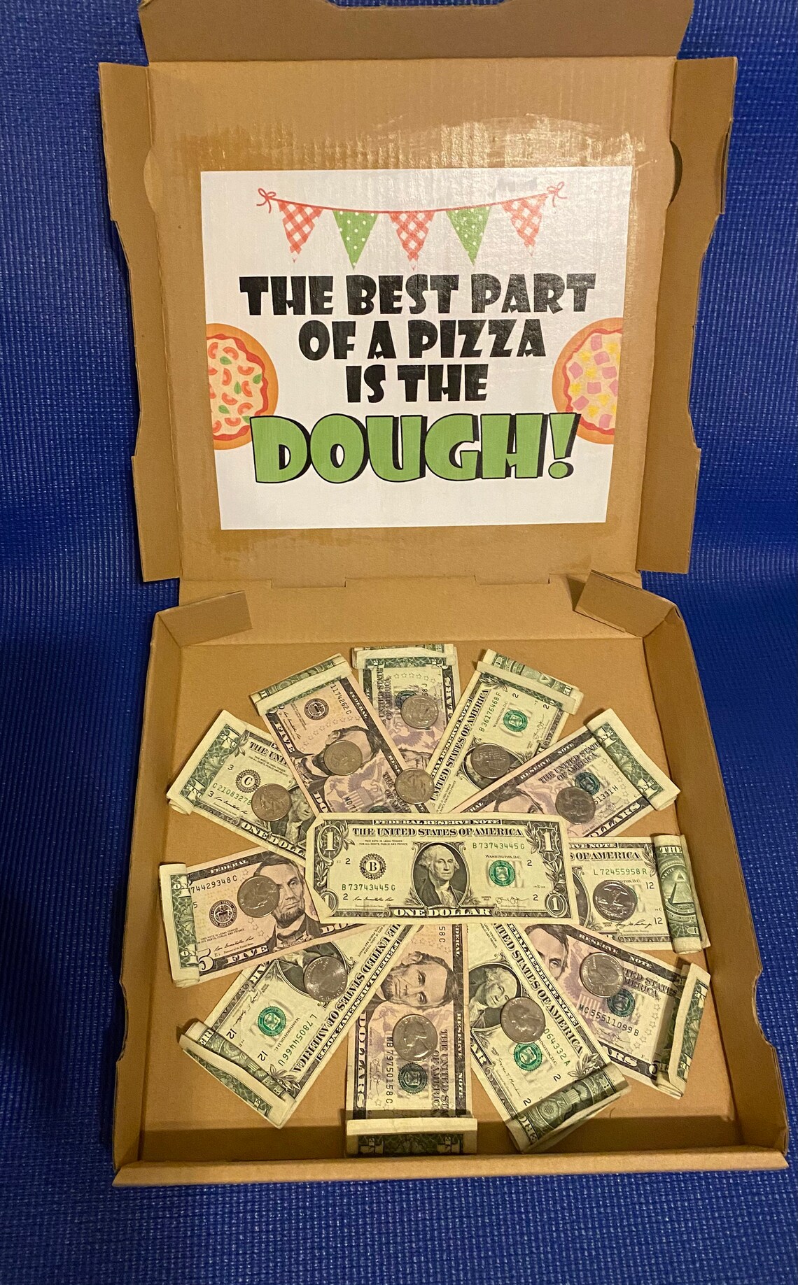 Pizza Dough Party / Birthday Money Gift Box 50 Dollars Etsy