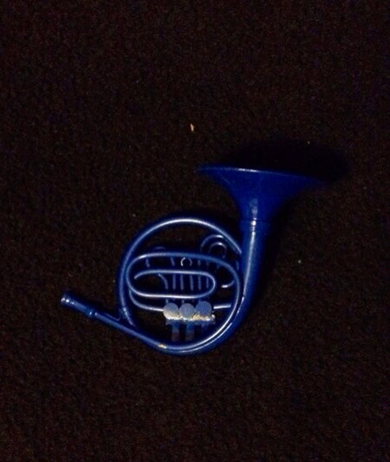 Miniature Blue French Horn Etsy