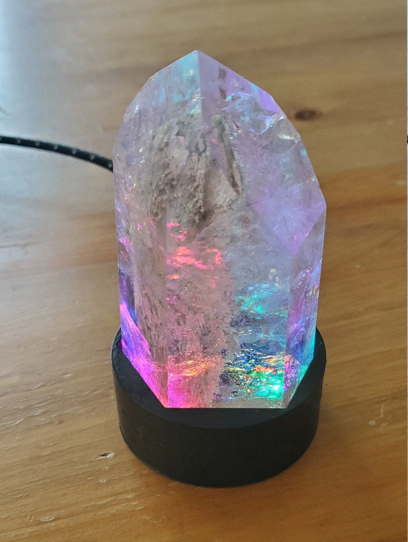 Divination Quartz Crystal LED Lamp Etsy