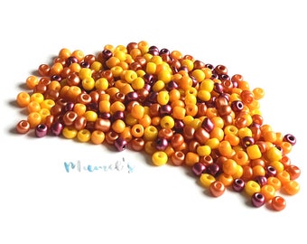 30g Rocailles, Beads,Glasperlen, 4mm,(6/0)Perlenmischung, Mix, (76,66 EUR/kg) Rocailles
