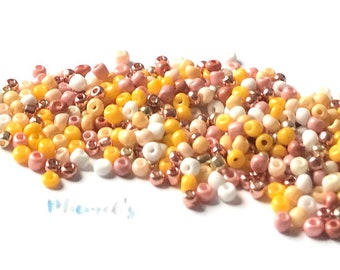 30g Rocailles, Beads,Glasperlen, 4mm,(6/0)Perlenmischung, Mix, (76,66 EUR/kg) Rocailles