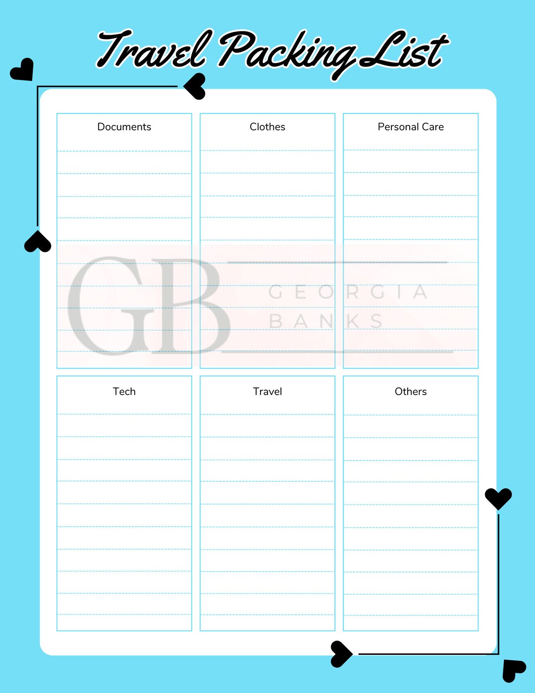 Packing List, Cheer Moms, Digital Download, Organization Cheer Mom
