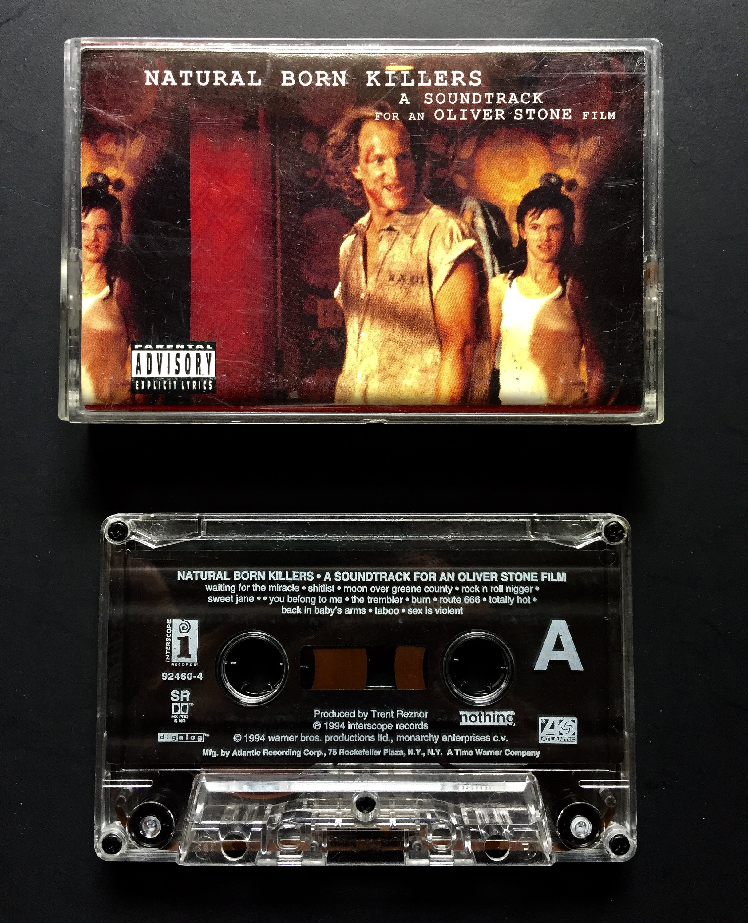 Natural Born Killers Soundtrack Cassette Oliver Stone Trent Reznor 