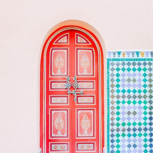 Morocco Photography - Morocco Wall Art, Home Decor, Marrakech Photography, Morocco Print, Morocco Door, Travel Print, Rustic, Blue Print