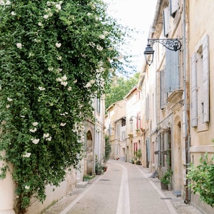 France Photography - Arles, Provence, Flowers in Windows, Wall Art, Large Wall Art, France Landscape, Village, French Art