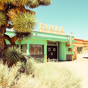Desert Diner Photography, Americana Photography, Desert, Diner, Large Wall Art, Home Decor, Fine Art Photography