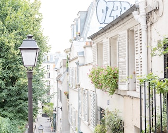 Paris Photography - Montmartre, Romantic Photography, Architecture, Fine Art Photography, Wall Art, Wall Decor, Large Living Room Art