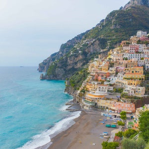 Italy Photography - Positano Photography, Amalfi Coast, Beach Photography, Fine Art Photography, Large Wall Art, Travel Photography