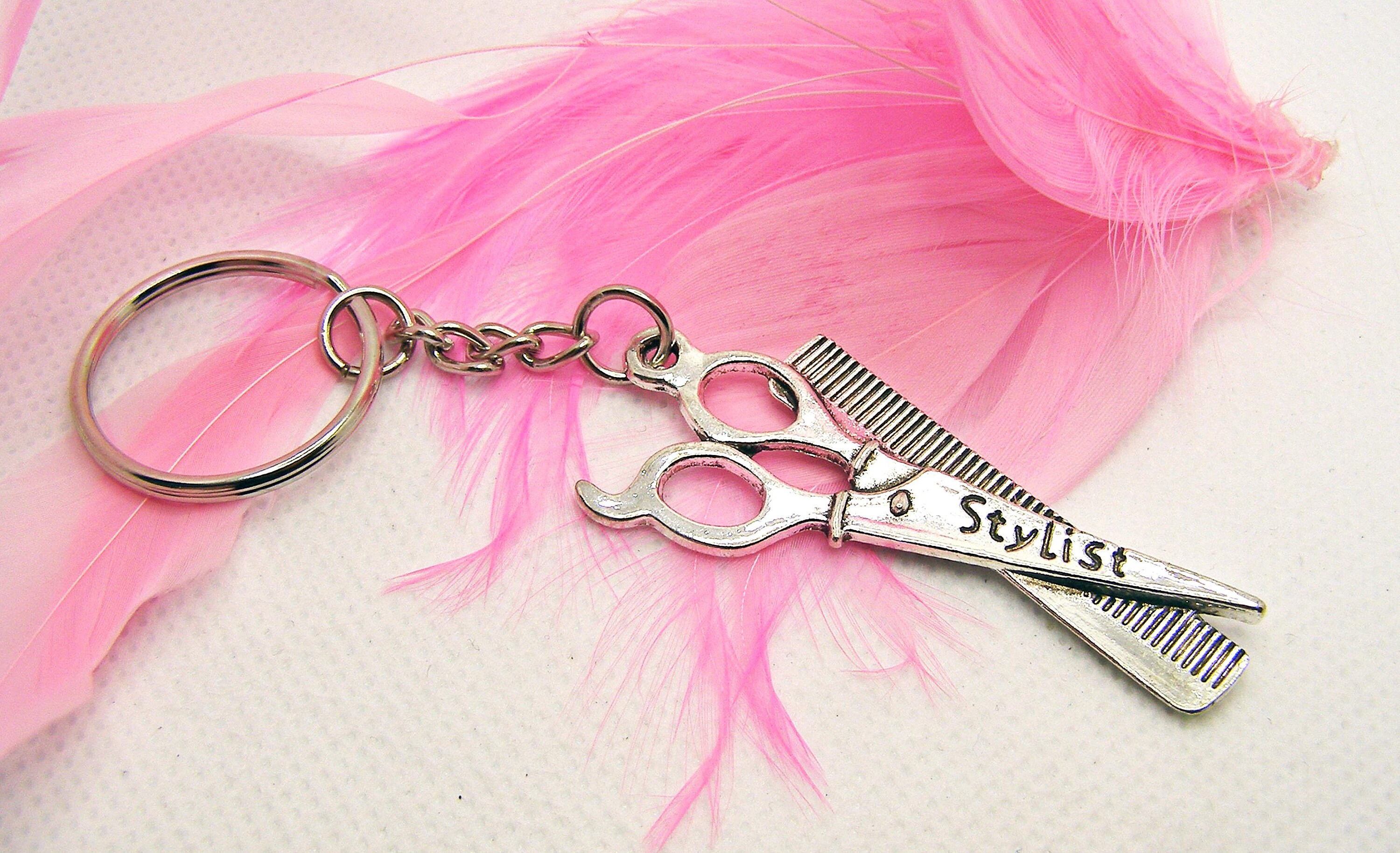 Hairdresser Keyring Handbag Charm Stylist Gift Gift for Etsy UK