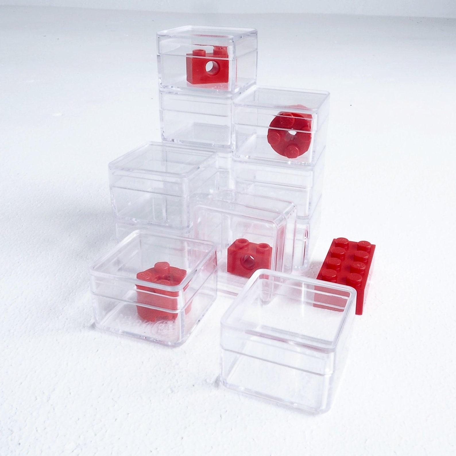 60 Square Premium Crystal Clear Hard Plastic 60 Mil Boxes With Lid
