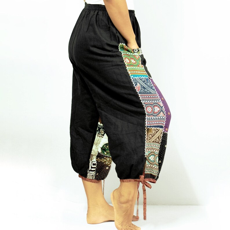 colorful hmong tribe knee shorts