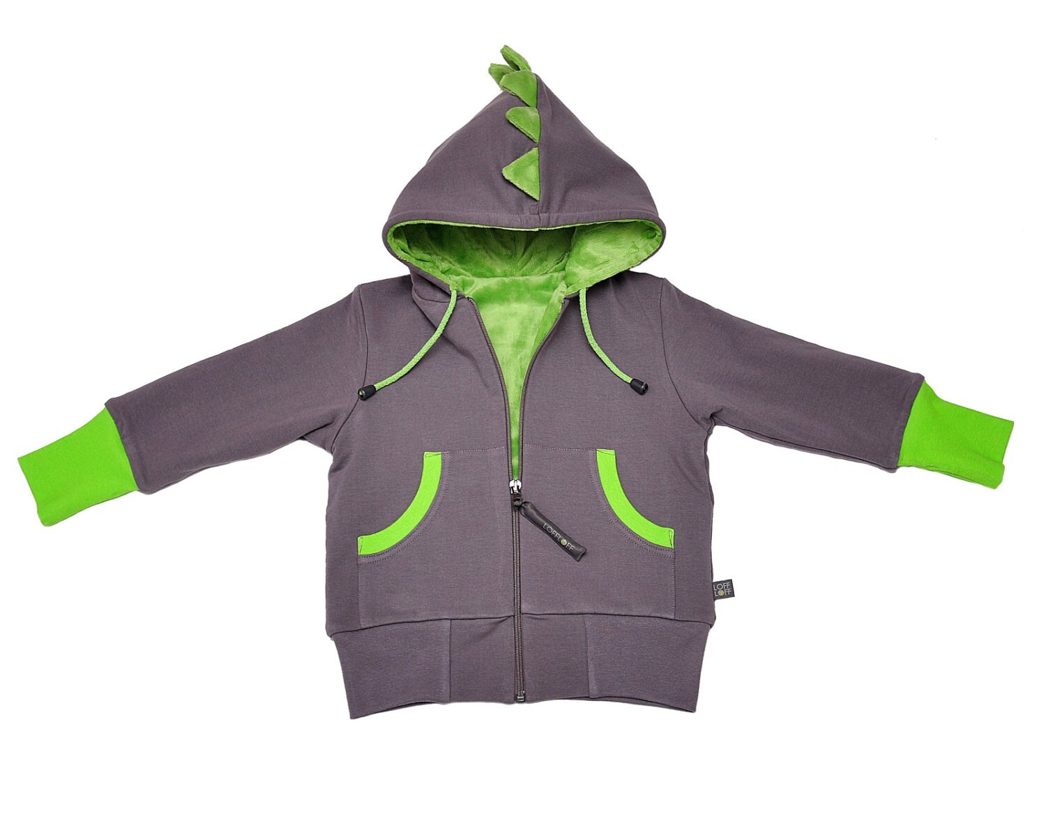 Toddler Gift DINOSAUR Kids Jacket Green/Gray. Boy Toddler Etsy