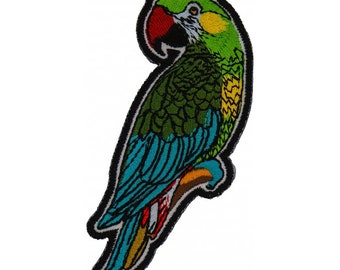 Beautiful Colorful Parrot Embroidered Patch