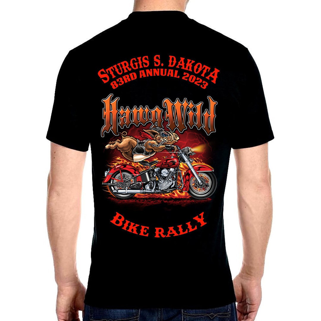 Mens Sturgis Bike Rally 2023 Hawg Wild Motorcycle Black Crew Etsy