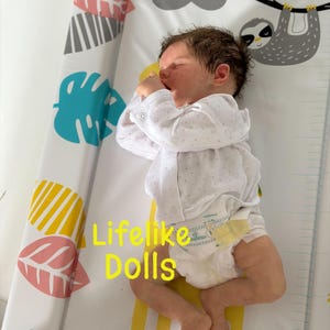 Ready To Ship!  Reborn made child  baby twin a soft vinyl lifelike doll bonnie brown prem realistic real newborn delta dawn mohair Denise