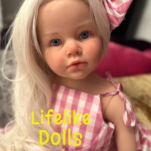 Barbie inspired doll child custom  toddler Reborn baby Life like silicone vinyl Doll Margot Robbie Realistic Ken Artist Denise Hall Ooak