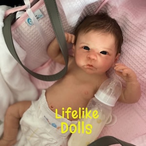 Custom made baby for you full body feel soft vinyl reborn life doll cradle newborn chloe girl boy bespoke