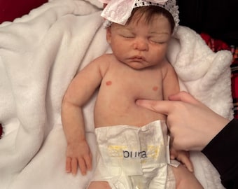 Bebé renacido de silicona personalizado, muñeca realista, OOAK niño o niña