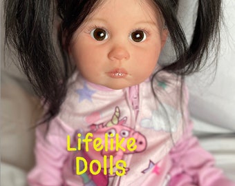 Ready2ship today! Lifelike Doll Julieta Reborn baby Ping Lau Toddler Disney snow white dress christmas little girl