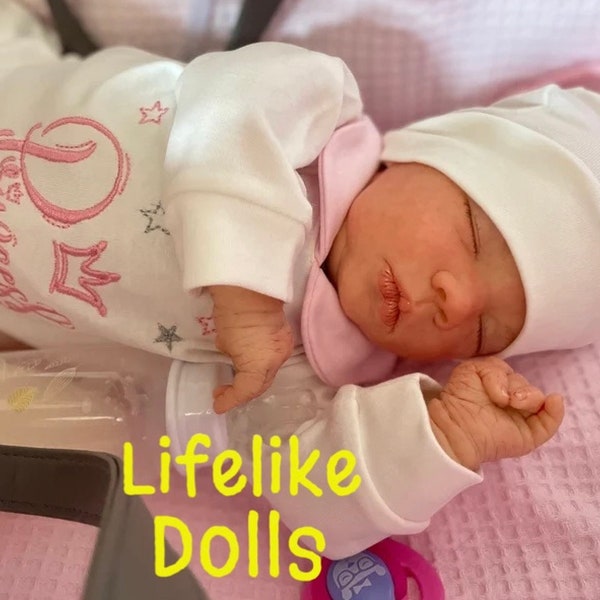 READY2SHIP TODAY!  Reborn realborn felicity asleep lifelike doll real looking newborn baby coa , Ready to ship!