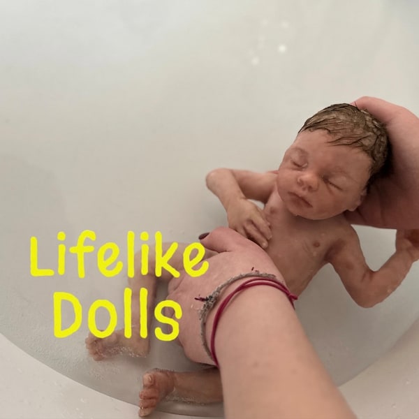 Silikon Ganzkörper anatomisch korrekte Baby Emily 11-30 cm Länge Frühchen kleine lebensechte realistische Schlafpuppe