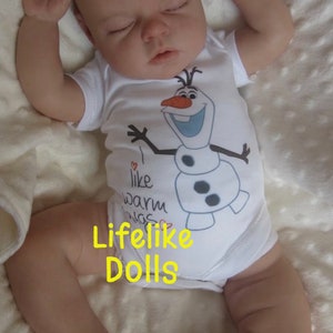 Personalised Custom Reborn Fake Baby Lifelike Doll Real Looking , Soft Vinyl Realistic Child image 1