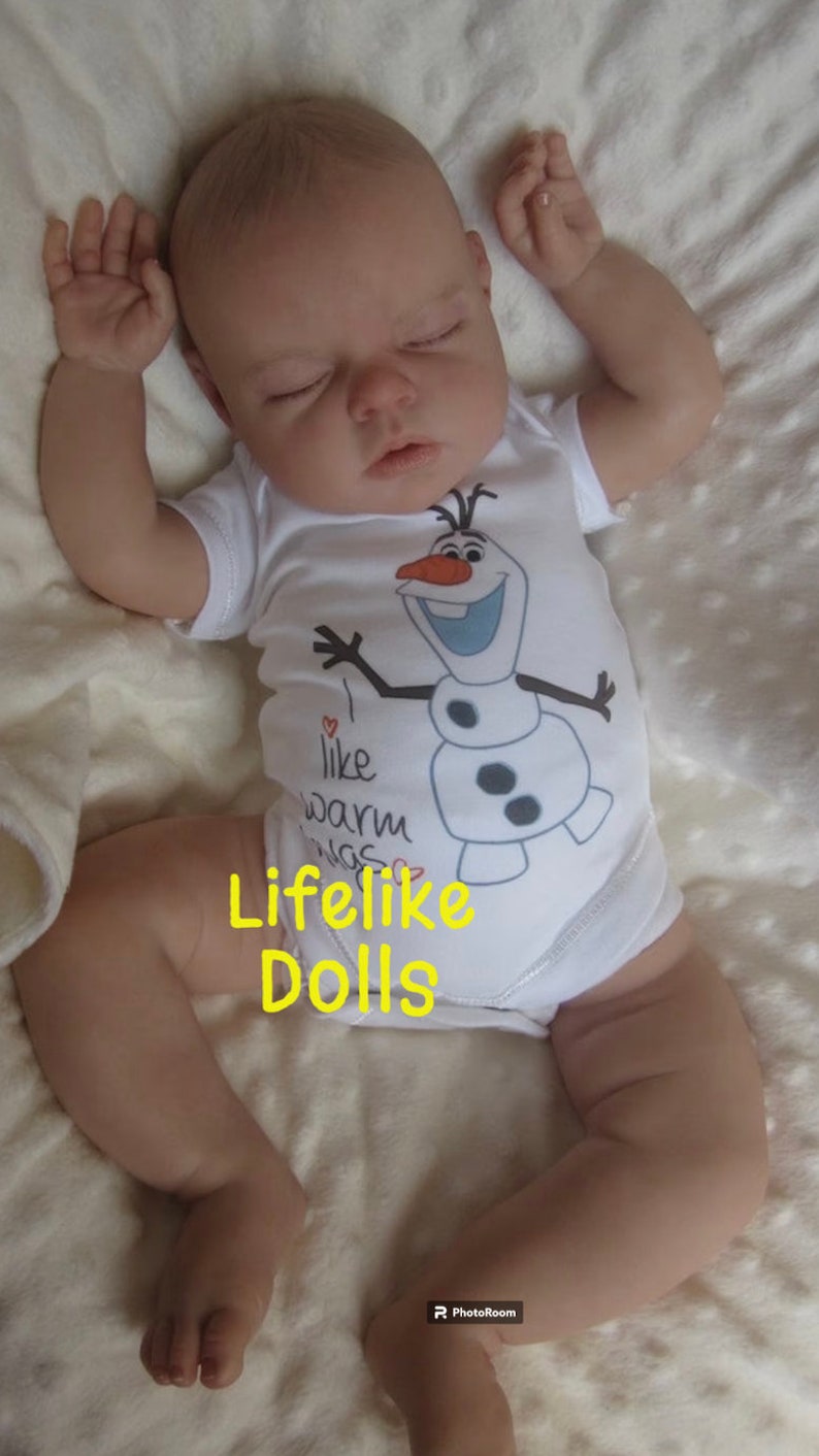 Personalised Custom Reborn Fake Baby Lifelike Doll Real Looking , Soft Vinyl Realistic Child image 1