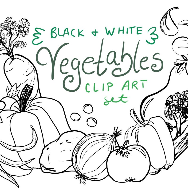 Vegetable Clip Art - Etsy