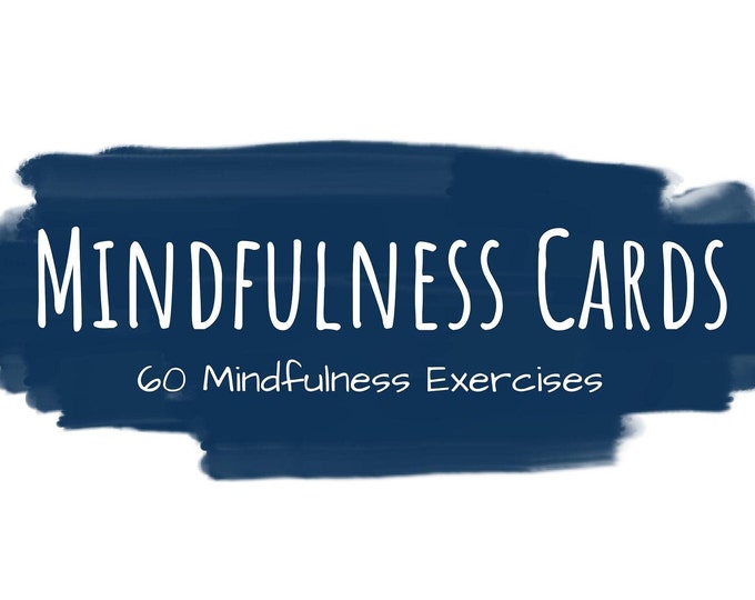 60 Mindful Printable Cards Mindfulness Cards Printable - Etsy