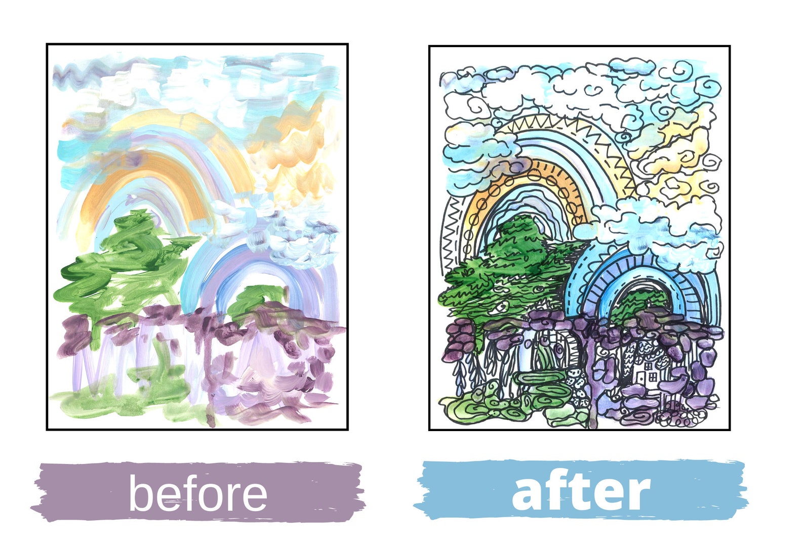 Printable Backwards Coloring Book Earth Tones Color Reverse - Etsy