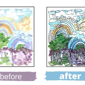 Printable Backwards Coloring Book Earth Tones Color Reverse - Etsy