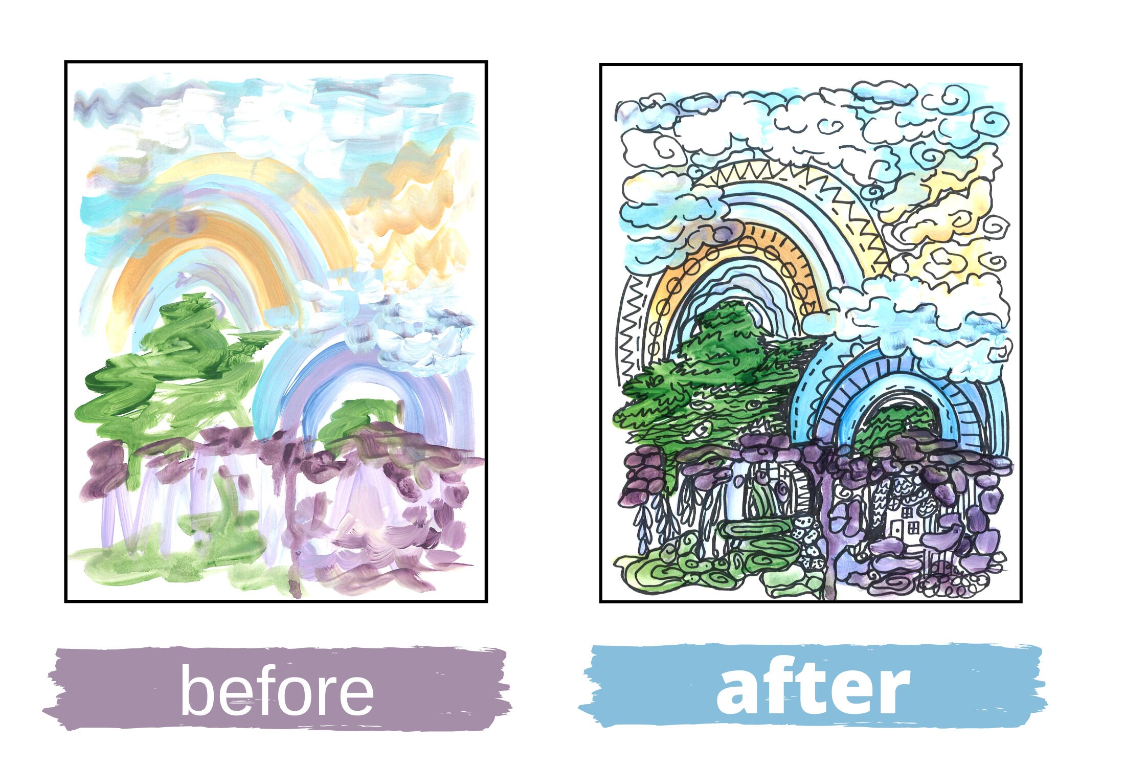 Printable Backwards Coloring Book Earth Tones Color Reverse - Etsy