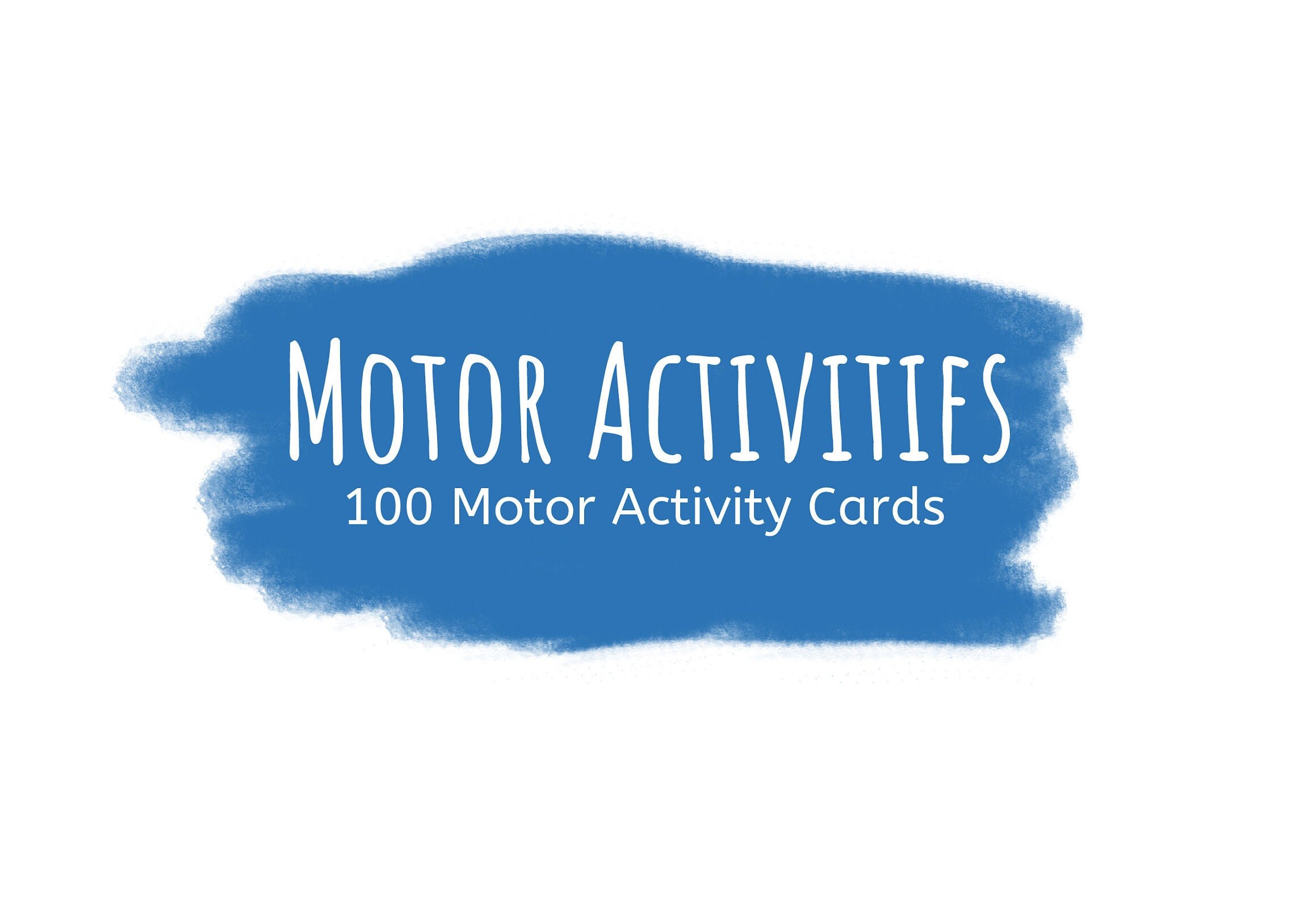 100 Individual Gross Motor and Fine Motor Activity Cards, Kids Gift ...