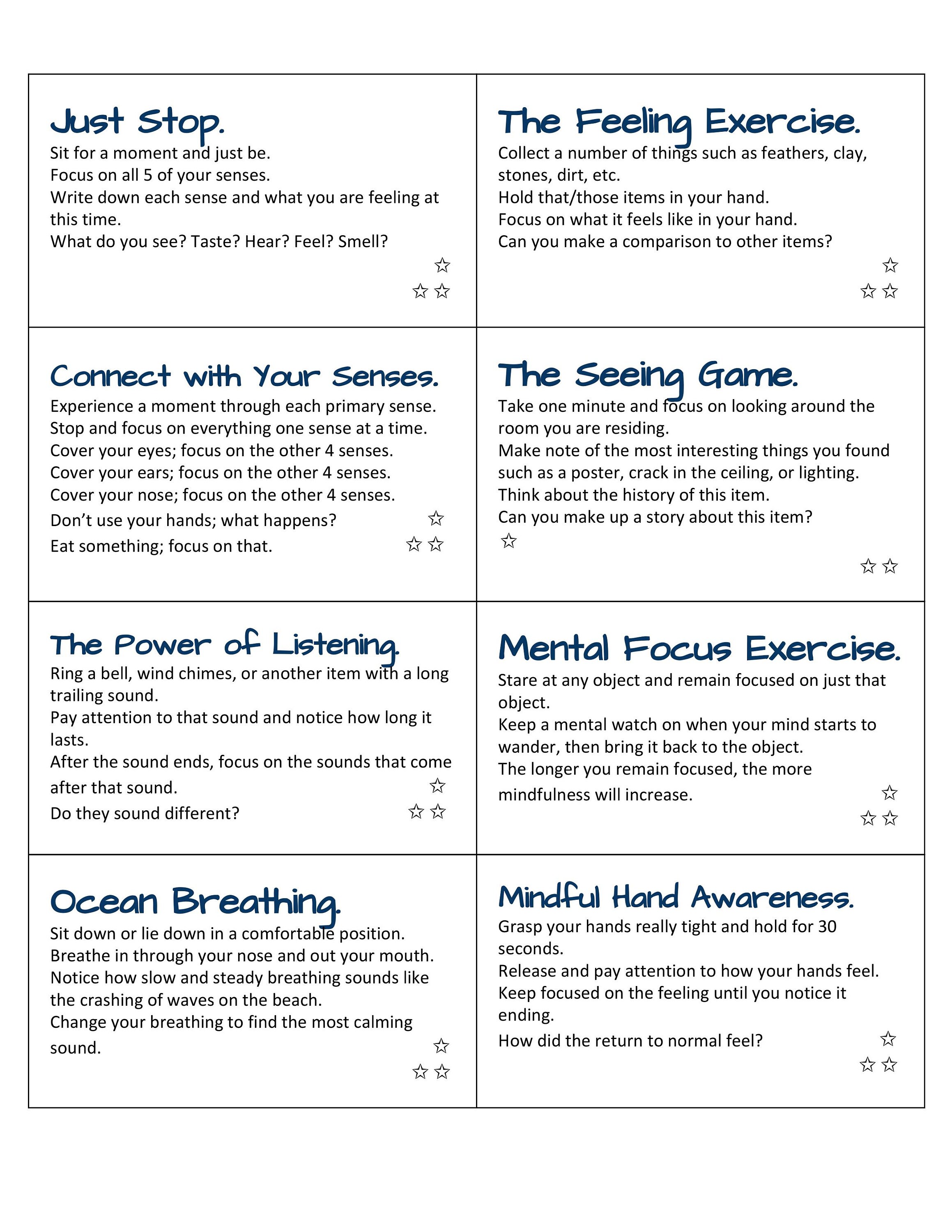 60 Mindful Printable Cards Mindfulness Cards Printable Etsy Australia