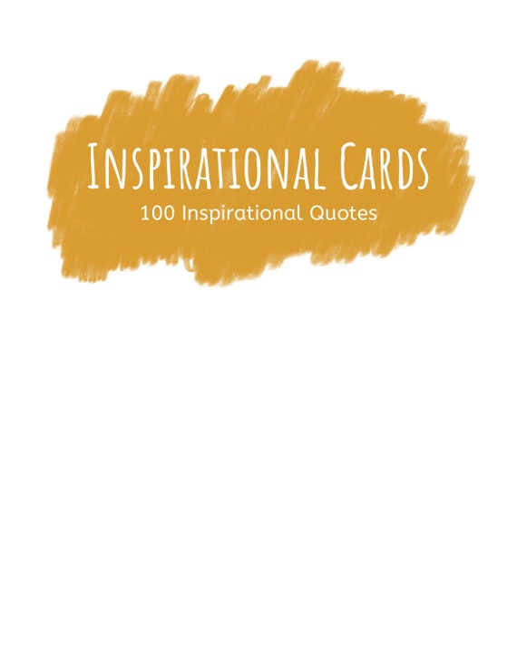100 Individual Inspirational printable cards get well gift | Etsy