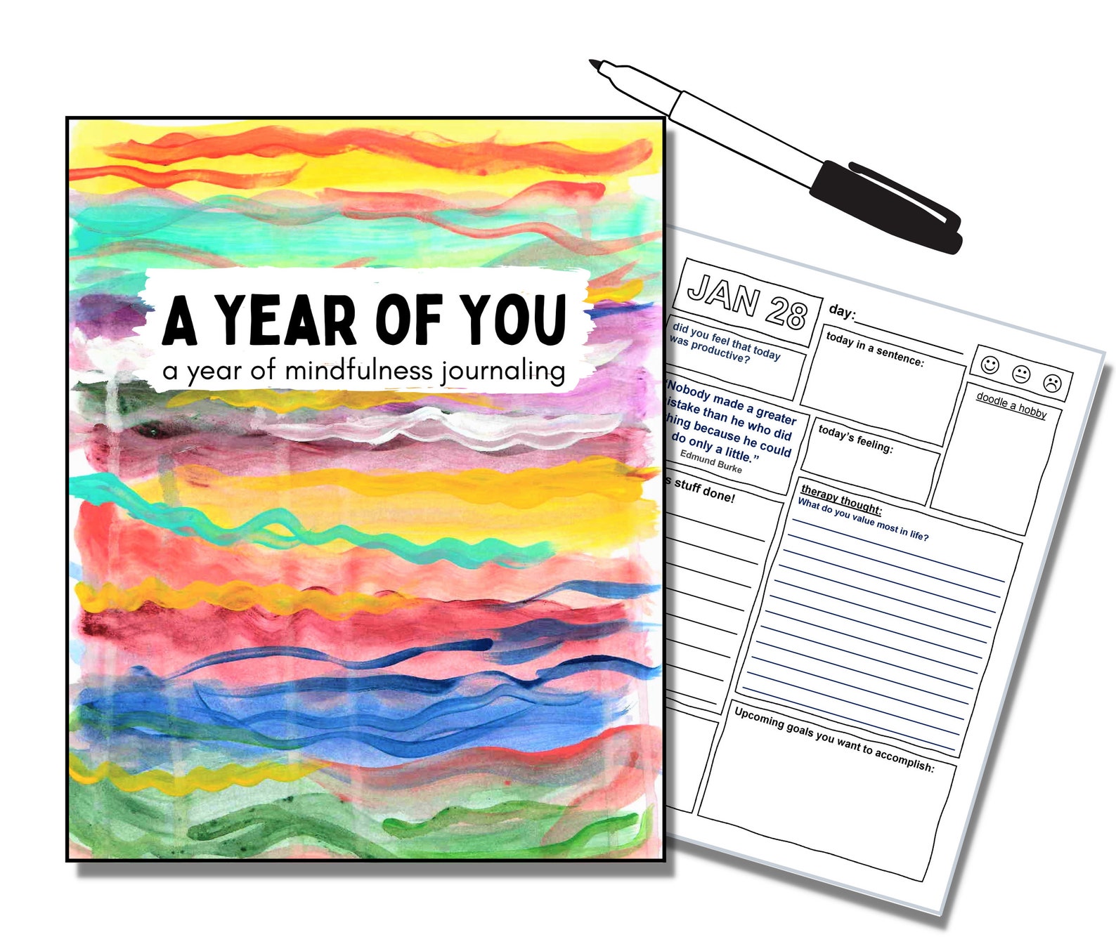 Printable Self Discovery Journal 365 Pages of Self Discovery - Etsy
